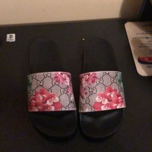 Gucci floral slides